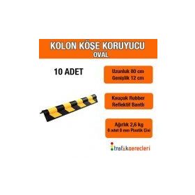 FM Trafik 10 Adet Kolon Köşe Koruyucu Oval