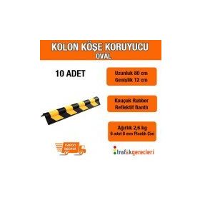 FM Trafik 10 Adet Kolon Köşe Koruyucu Oval
