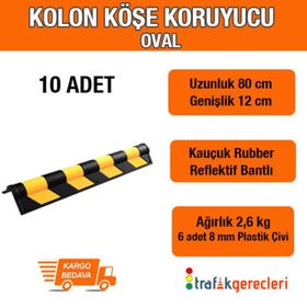 FM Trafik 10 Adet Kolon Köşe Koruyucu Oval