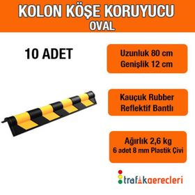 FM Trafik 10 Adet Kolon Köşe Koruyucu Oval