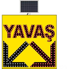 FM Trafik 1000x1000 mm Yavaş Çift Yönlü Ok