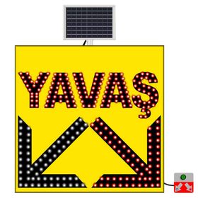FM Trafik 1000x1000 mm Yavaş Çift Yönlü Ok