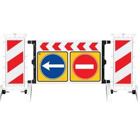 FM Trafik 110x236 cm Katlanır Uyarı Levhalı Bariyer
