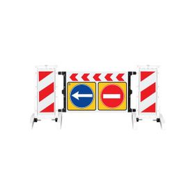 FM Trafik 110x236 cm Katlanır Uyarı Levhalı Bariyer