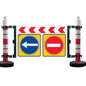 FM Trafik 120x180 cm Dubalı Uyarı Levhalı Bariyer