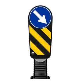 FM Trafik 300 mm Esnek Refüj Başı Levhası