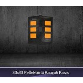 FM Trafik 30x33 Reflektörlü Kauçuk Kasis