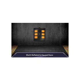 FM Trafik 30x33 Reflektörlü Kauçuk Kasis