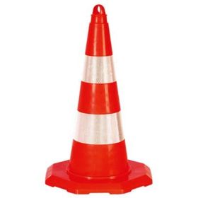 FM Trafik 50 cm Çift Reflektifli Pvc Koni
