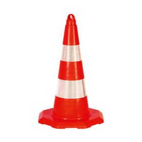 FM Trafik 50 cm Çift Reflektifli Pvc Koni
