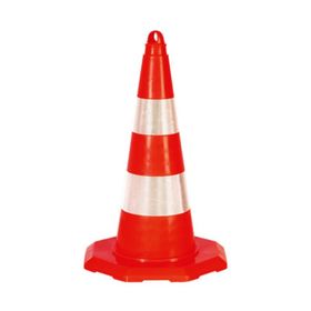 FM Trafik 50 cm Çift Reflektifli Pvc Koni