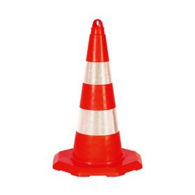 FM Trafik 50 cm Çift Reflektifli Pvc Koni