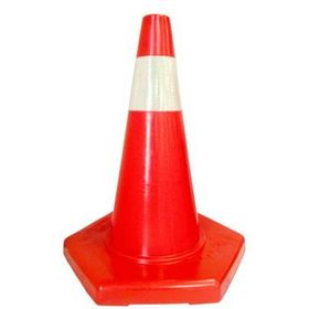 FM Trafik 50 cm Tek Reflektifli Pvc Koni