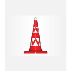 FM Trafik 500 mm Sert Baskılı Eko Plastik Koni