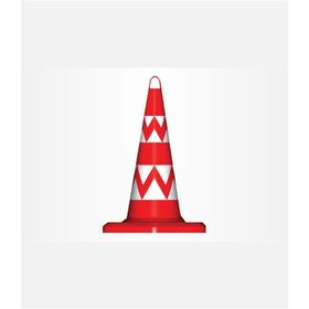 FM Trafik 500 mm Sert Baskılı Eko Plastik Koni