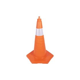 FM Trafik 520 mm Tek Reflektifli Kırılmaz Trafik Konisi