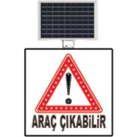 FM Trafik 600x600 mm Dikkat Araç Çıkabilir