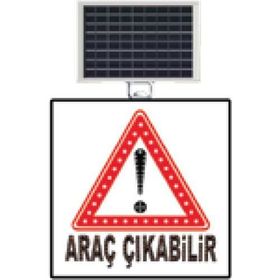 FM Trafik 600x600 mm Dikkat Araç Çıkabilir