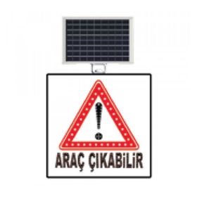 FM Trafik 600x600 mm Dikkat Araç Çıkabilir