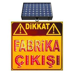 FM Trafik 600x600 mm Dikkat Fabrika Çıkışı