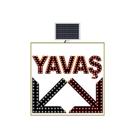 FM Trafik 600x600 mm Yavaş Çift Yönlü Ok