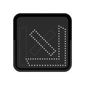 FM Trafik 60x60 cm Sağ Yön Ac Ledli Yol Bakım Levhası