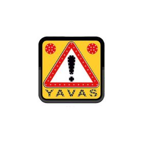 FM Trafik 60x60 cm Yavaş Ac Ledli Yol Bakım Levhası