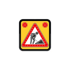 FM Trafik 60x60 cm Yolda Çalışma Var Ac Ledli Yol Bakım Levhası