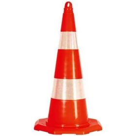 FM Trafik 750 mm 3 kg Çift Reflektifli Kırılmaz Trafik Konisi