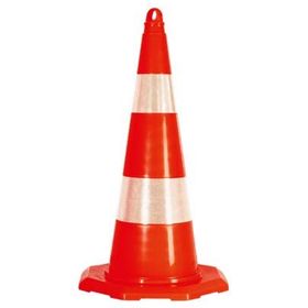 FM Trafik 750 mm 3 kg Çift Reflektifli Kırılmaz Trafik Konisi