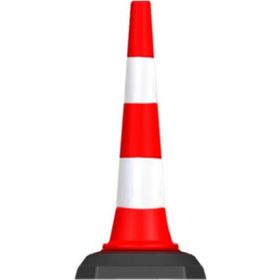 FM Trafik 750 mm Kauçuk Tabanlı Trafik Ve Reklam Konisi