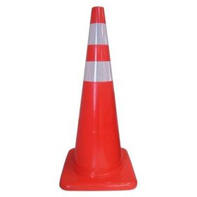 FM Trafik 90 cm Çift Reflektifli Pvc Koni