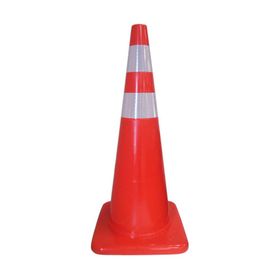 FM Trafik 90 cm Çift Reflektifli Pvc Koni