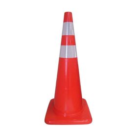 FM Trafik 90 cm Çift Reflektifli Pvc Koni