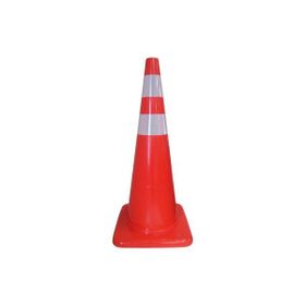 FM Trafik 90 cm Çift Reflektifli Pvc Koni