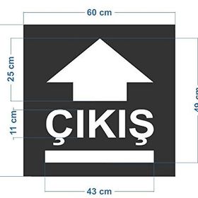 FM Trafik Acil Çıkış Sembolü Boya Şablonu