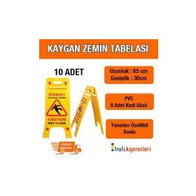 FM Trafik Baskılı 10 Adet Kaygan Zemin Tabelası