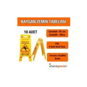 FM Trafik Baskılı 10 Adet Kaygan Zemin Tabelası