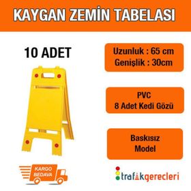 FM Trafik Baskısız 10 Adet Kaygan Zemin Tabelası