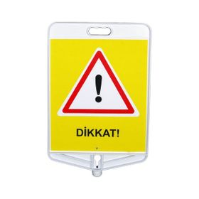 FM Trafik Çift Taraflı Yavaş Uyarı Tabelası
