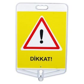 FM Trafik Çift Taraflı Yavaş Uyarı Tabelası