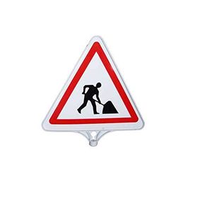FM Trafik Çift Taraflı Yolda Çalışma Var Tabelası