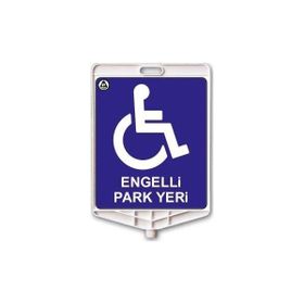 FM Trafik Engelli Park Yeri Dikdörtgen Uyarı Levhası