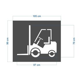 FM Trafik Forklift Boya Şablonu