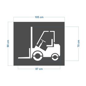 FM Trafik Forklift Boya Şablonu