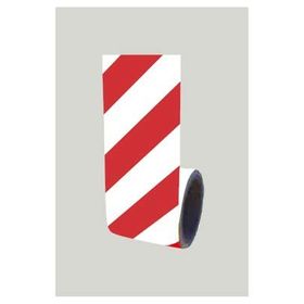 FM Trafik Kırmızı Beyaz 10 cm x 10 m Reflektif Bant