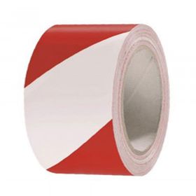 FM Trafik Kırmızı Beyaz 10 cm x 30 m Yer İşaretleme Bantı