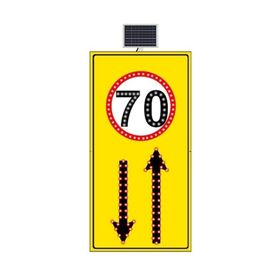 FM Trafik Sarı Zemin 1000x2040 mm Hız Limiti 50 Km/H Geliş Gidiş Yol