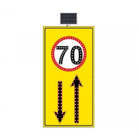 FM Trafik Sarı Zemin 1000x2040 mm Hız Limiti 50 Km/H Geliş Gidiş Yol