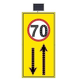 FM Trafik Sarı Zemin 1000x2040 mm Hız Limiti 50 Km/H Geliş Gidiş Yol